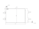 Wärmetausche Kondensator OEM  | 6Q0820411B - 6Q0820411E - 6Q0820411H - 6Q0820411J - 6Q0820411K | 0812.3003 - 35480 - 53494 - 817686 - 8FC351301531 - 94628 - AC359000P - SA5007D - TSP0225508