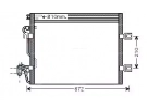 Wärmetausche Kondensator OEM  | 2215000254 - A2215000254 | 8FC351301611 - AC364000P - MS5392