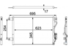 Exchanger Condenser OEM  | MR360415 | 0816.3018 - 35756 - 8FC351304211 - AC483000S - MT5206 - TSP0225613