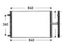 Exchanger Condenser Delphi COND 840x440x21 |  |