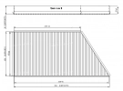 Air distribution Pollen cabin filter FILTRE POUSSIERE | 6447AZ | 1987431048 - 698488 - LA57 - MP057 - TSP0325062