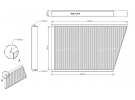 Diffusion d'air Filtre pollen Filtre habitacle FILTRE POUSSIERE | 2038300918 - A2038300918 |