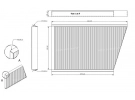 Air distribution Pollen cabin filter FILTRE POUSSIERE | 2038300918 - A2038300918 | 1215514 - 12155140 - 12155141 - 12155142 - 12155143 - 12155144 - 12155145 - 12155146 - 12155147 - 12155148 - 12155149 - 698700 - MP059 - TSP0325083