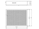 Diffusion d'air Filtre pollen Filtre habitacle FILTRE POUSSIERE | 7X6041 |