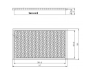 Luchtverdeler Pollen- & Cabinefilter FILTRE POUSSIERE | 116-7376 - 1167376 |