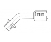 Conexão Para crimpar alumínio mangueira padrão Springlock MALE SPRINGLOCK