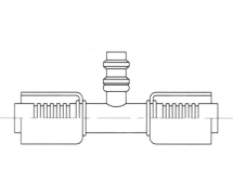 Koppeling Alu krimpfitting - gereduceerde dia. Drukafname PRISE DE PRESSION R134a