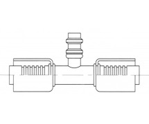 Koppeling Stalen krimpfitting - gereduceerde dia. Drukafname PRISE DE PRESSION R134a