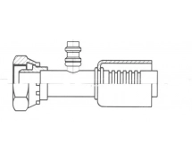 Koppeling Stalen krimpfitting - gereduceerde dia. Recht FEMELLE ORING 1'' + PP R134a