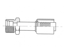 Conexão Para cravar aço mangueira padrão Direito DROIT MALE ORING INSERT F.