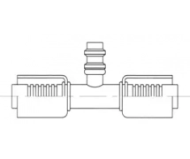 Koppeling Stalen krimpfitting - gereduceerde dia. Drukafname PRISE DE PRESSION R1234YF