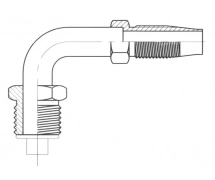 Conexão Reutilizável 90° MALE ORING