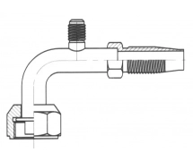 Conexão Reutilizável 90° FEMELLE ORING PP R12