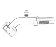 Racores Reusables 45° FEMELLE ORING PP R134a