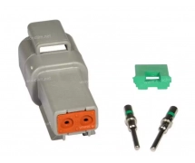 Componente elétrico Conector DEUTSCH Kit 2 VOIES DT04-2P