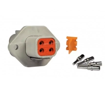 Repuesto eléctrico Conector DEUTSCH Kit 4 VOIES FLASQUE DTP04-4P