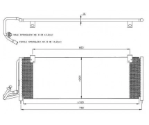 Echangeur Condenseur OEM Condenseur JEEP