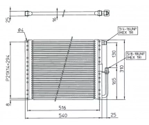 Permutador Condensador Sanden CONDENSEUR SANDEN