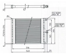 Permutador Condensador Sanden CONDENSEUR SANDEN