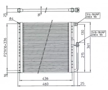 Permutador Condensador Sanden CONDENSEUR SANDEN