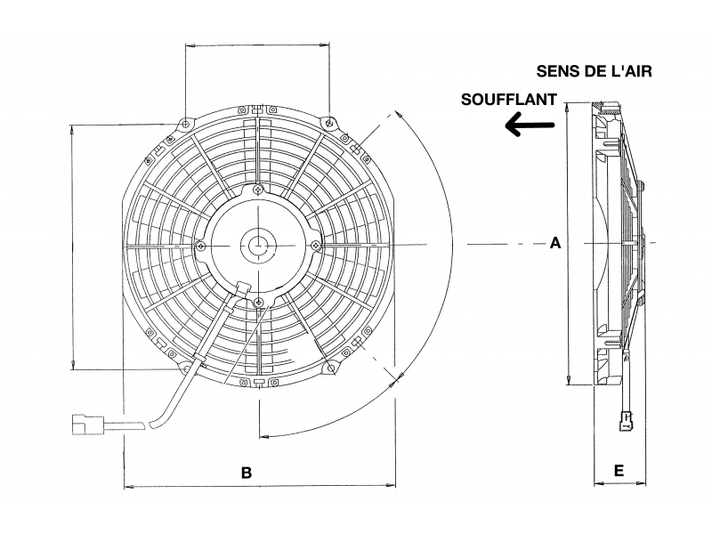 Ventilateur à air chaud - DARCO - BANAN2 - 570 m3/h - chauffage à