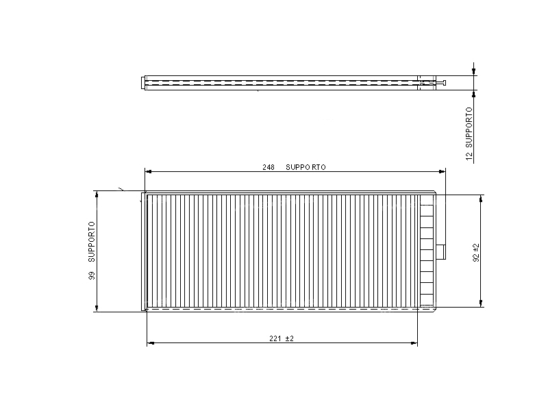 Diffusion d'air Filtre pollen Filtre habitacle - 720B38 - Climatisation